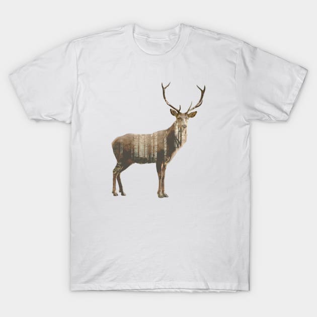 Forest deer T-Shirt by AshotTshirt